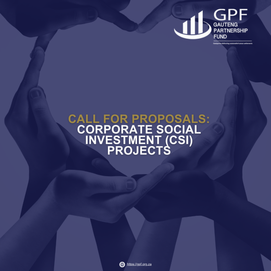 Call For Proposals: Corporate Social Investment(CSI) Projects